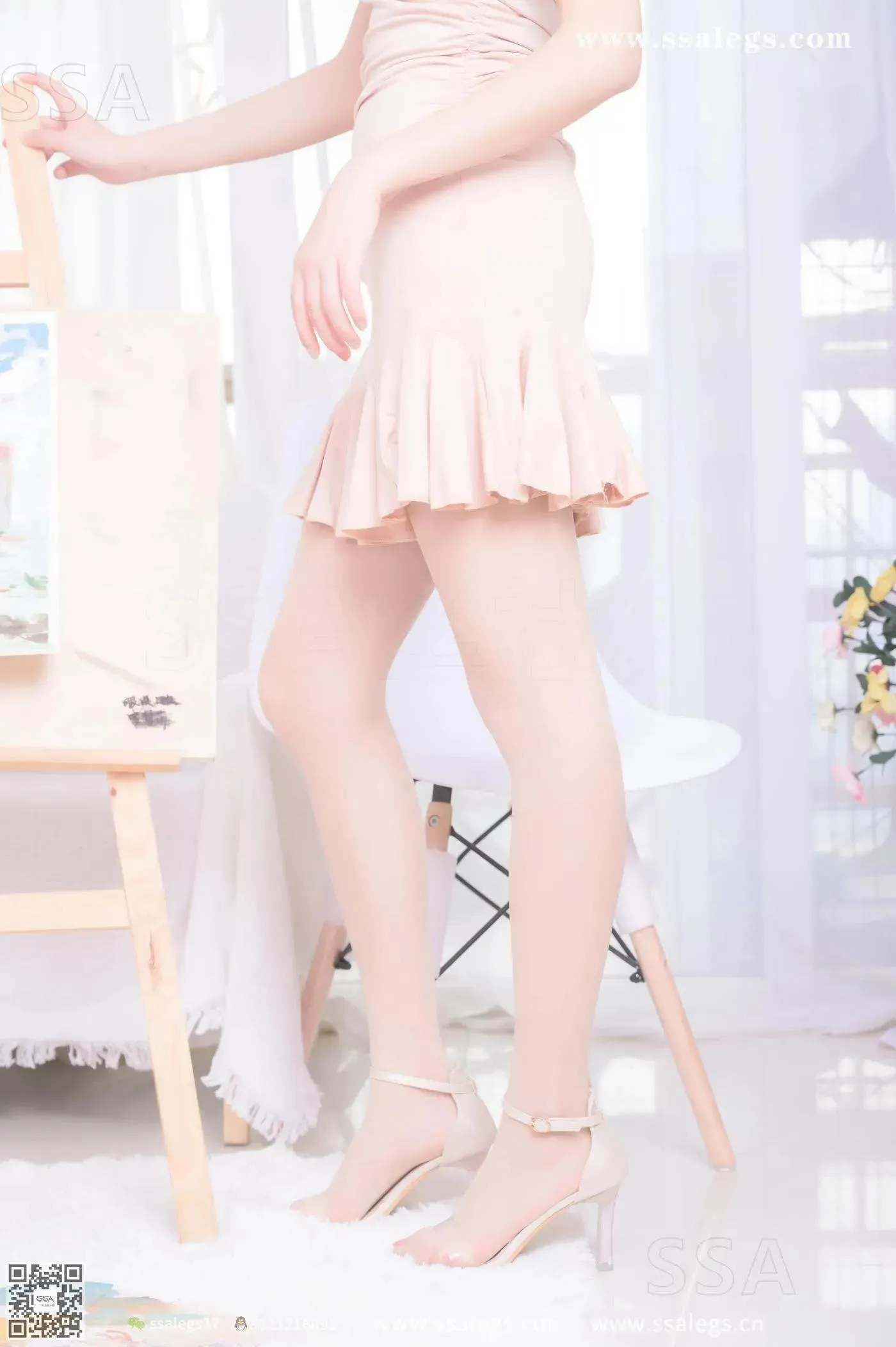 [SSA丝社]超清写真 NO.340 素素画师少女的透明高跟鞋肉丝袜(上) [67P]插图6